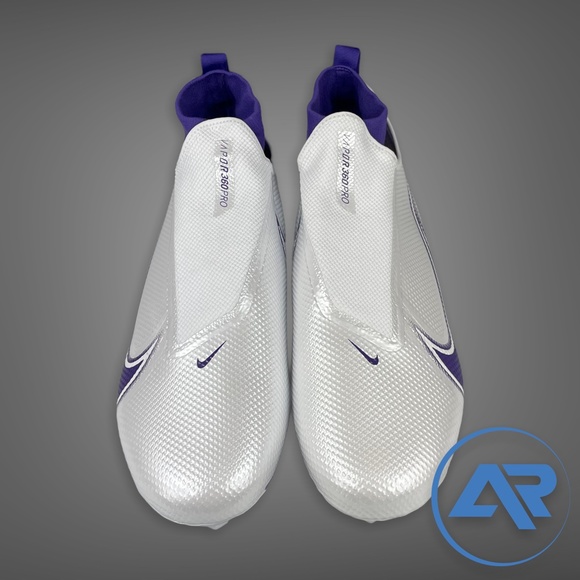 Nike Vapor Edge Pro 360 White Purple AO8277-107 Men\'s Size 16 Football Cleats main image 4